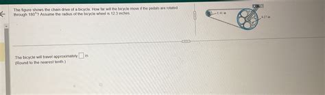 Solved The Figure Shows The Chain Drive Of A Bicycle How Chegg