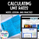 Calculating Unit Rate Foldable Notes By Stewart In Th Tpt