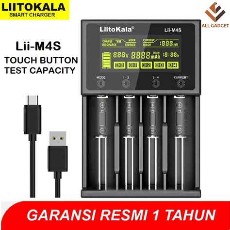 Jual Liitokala Lii M4S LCD Display Touch Button 3 7v LiiM4S Battery