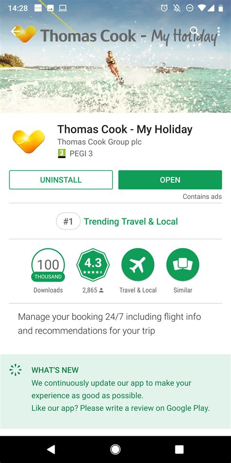 In Review Thomas Cook My Holiday App Yodel Mobile