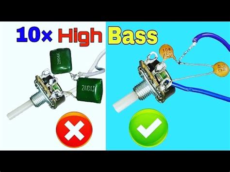 How To Increase Bass On Subwoofer Using Capacitor At Home YouTube