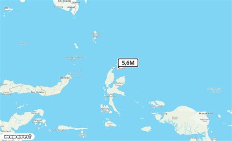 INFO BMKG Gempa Guncang Daruba Di Laut 13 Km Barat Daya 5 6 Magnitudo