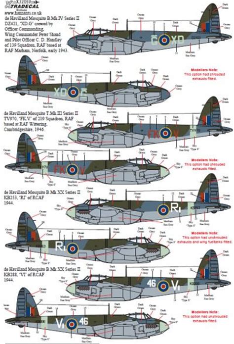 Xtradecal Item No X De Havilland Mosquito B Mk Iv B Xx T