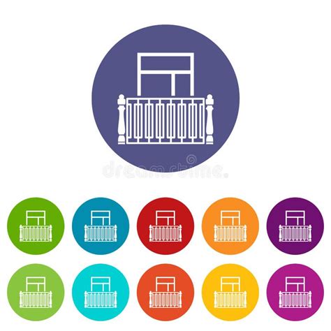 Square Balcony Icon Simple Style Stock Vector Illustration Of