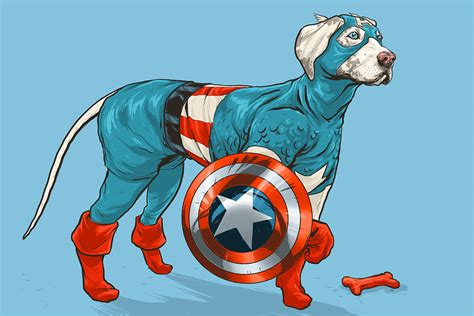 Dotmu Dogs Of The Marvel Universe On Behance