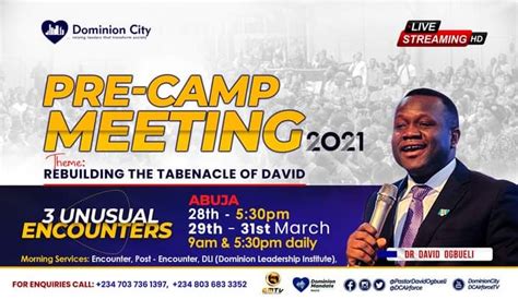 Dominion City Kubwa On Twitter Abuja Pre Camp Meeting 2021 With