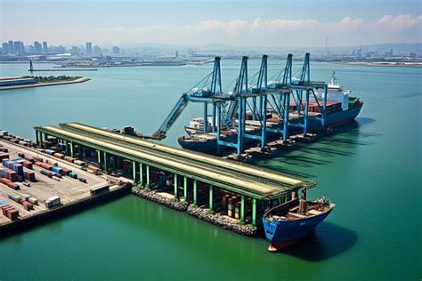 Ship In The Port Background High Resolution Nam Gu Busan Background