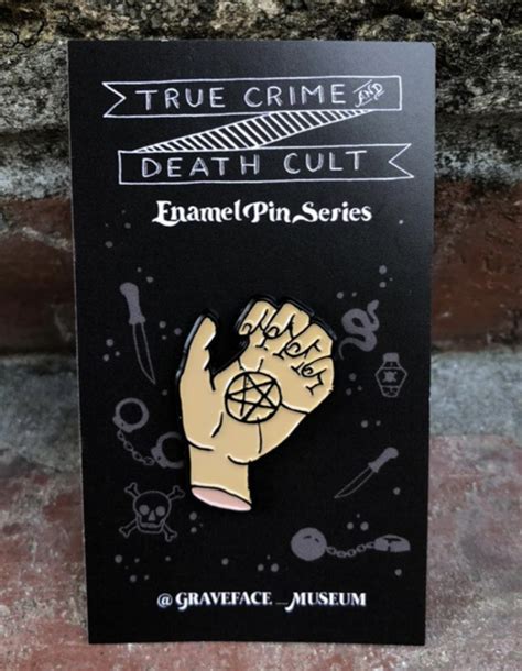 Richard Ramirez Pentagram Hand enamel pin — GRAVEFACE MUSEUM