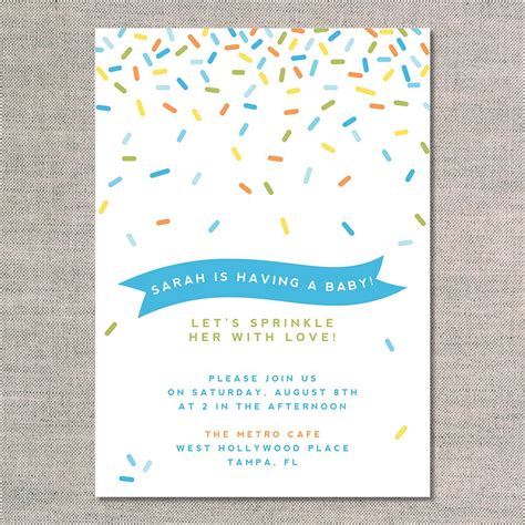 Baby Sprinkle Invitation Templates Free