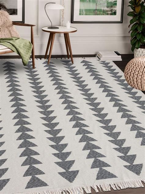 Tapis Kilim X Berbi Reversible Ecru En Coton Oeko Tex Exclusivit