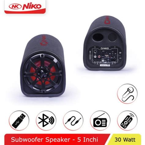 Promo NIKO GL5 Speaker Tabung 5 Inch Subwoofer Car Speaker AC DC NK