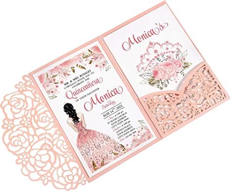 Amazon Dreambuilt X Inch Pcs Blank Pink Quinceanera