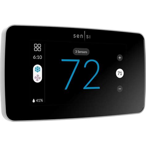 Emerson Sensi Touch 2 Wi Fi 7 Day Programmable Thermostat Touchscreen Color Display Data