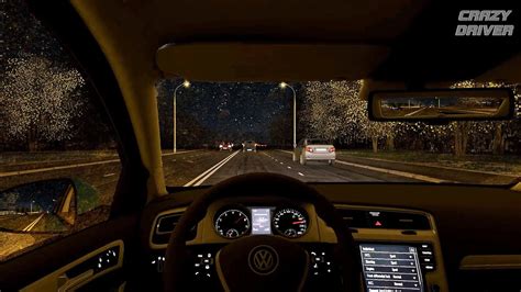 Volkswagen Golf Gti Revo Stage Rash Driving At Night City