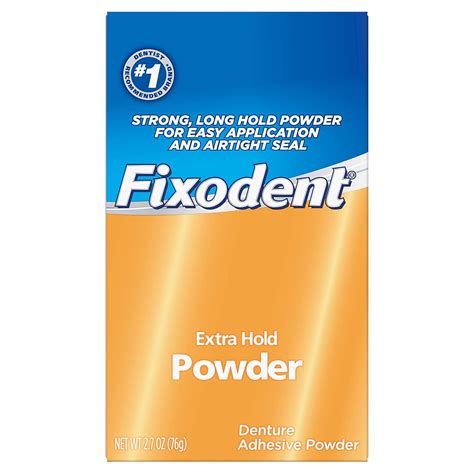 Fixodent Extra Hold Denture Adhesive Powder 27 Oz Pack Of 4 Amazon