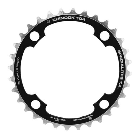 PLATEAU VTT 4BRA D 104 TA CHINOOK TRIPLE 32DTS MILIEU NOIR ALU 8 9V