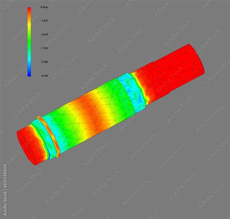 Fem Analysis Finite Element Method Analysis Axle Bend And Rotation