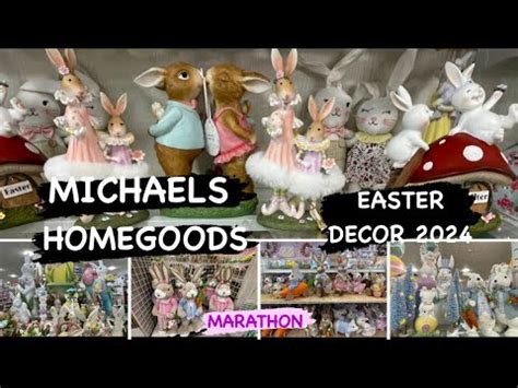 MICHAELS AND HOMEGOODS EASTER DECOR 2024 SHOP WITH ME YouTube