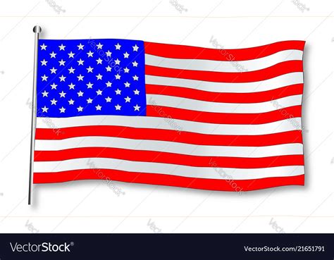 Stars and stripes flag Royalty Free Vector Image