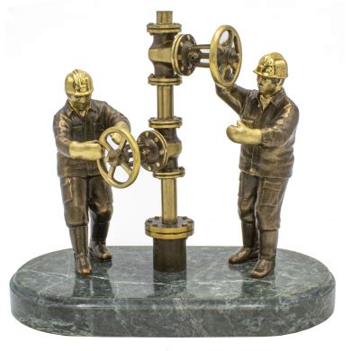 Бронзовая статуэтка "Газовщики" – Цена - 25000 pуб. Бронзовые статуэтки ...