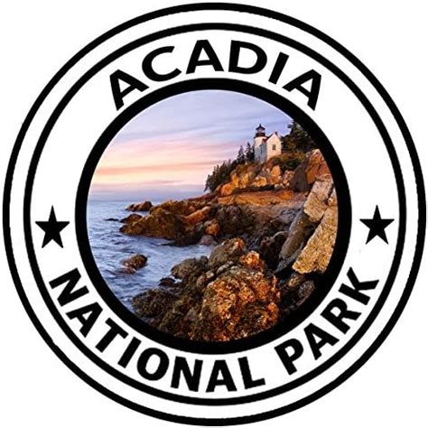 Amazon Rogue River Tactical Acadia National Park Sticker Round