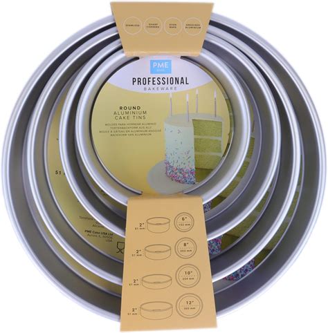 Pme Round Cake Pans Inch X Inch Deep Set Of