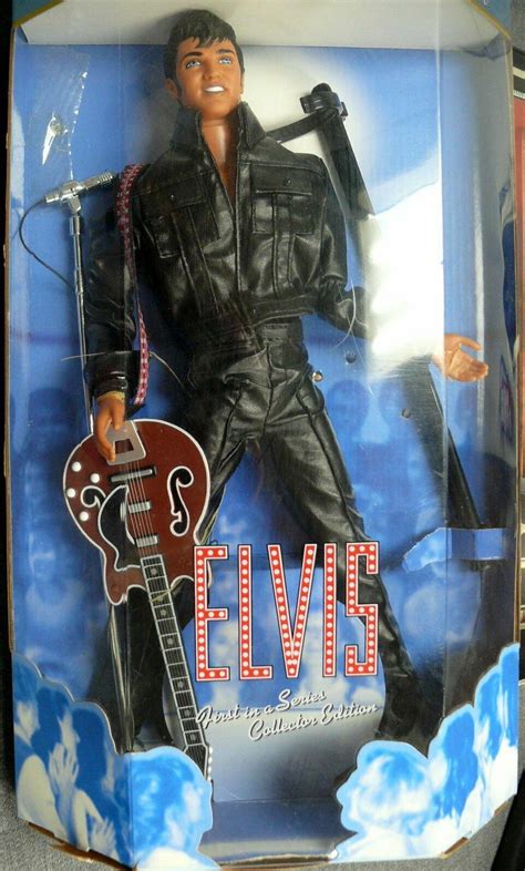 Elvis Presley Barbie Doll 1998 First In Series 30th Anniversary Nib Leather Suit 4555945913