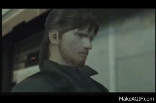 MGS2 Handshake (Otacon and Snake) on Make a GIF