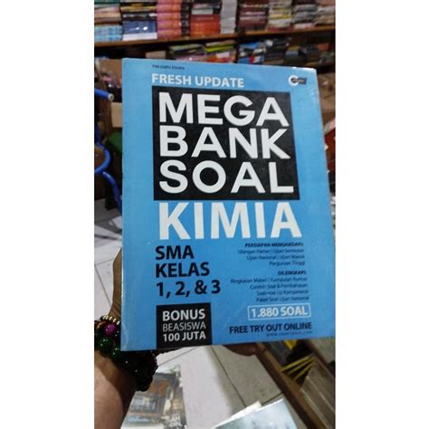 Jual Buku Mega Bank Soal Kimia SMA Kelas 1 2 3 Fresh Update Bonus