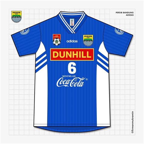 Persib Bandung Liga Dunhill Jersey Sepak Bola Desain Kaos