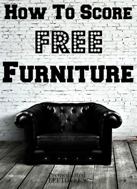 How to Get Free Furniture (or Very Low Cost)