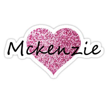 Mckenzie Sticker By Obercostyle Heart Stickers Glitter Stickers