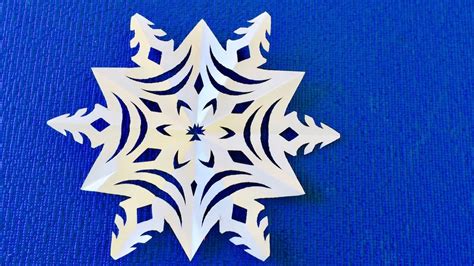 DIY. Красивая снежинка. Снежинка из бумаги на Новый год SNOWFLAKE # ...