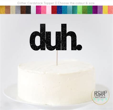 Duh Cake Topper, Billie Eilish Cake Topper, Billie Eilish Birthday ...