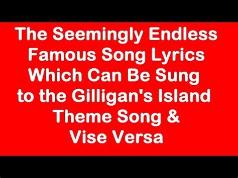 Fun with the Gilligan's Island Theme Song