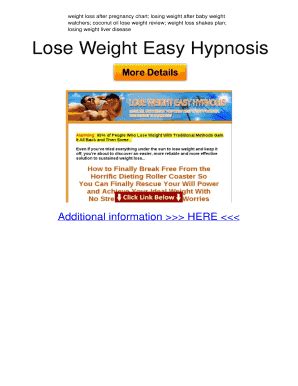 Fillable Online Weight Loss After Pregnancy Chart Losing Weight After