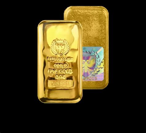 Germania Mint Gold Cast Bar 1oz Bullion Now