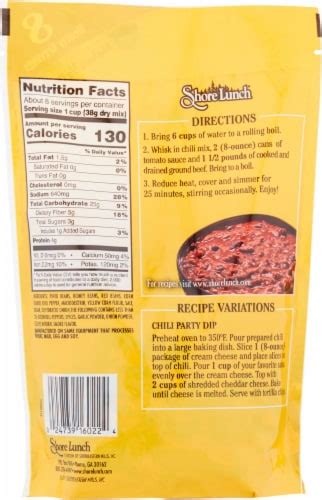 Shore Lunch Homestyle Chili With Beans Mix 10 6 Oz Frys Food Stores