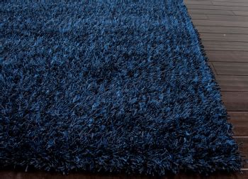 Deep Blue Shag Rug | Little Crown Interiors