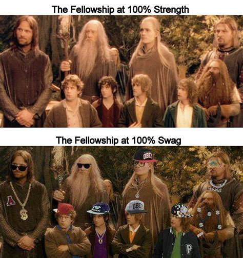 Brodo Swaggins And The Fellowship Of The Bling Rlotrmemes