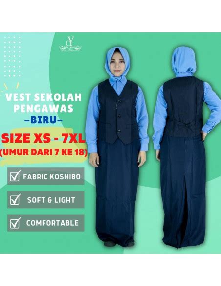 Cy Vest Sekolah Pengawas Dark Blue