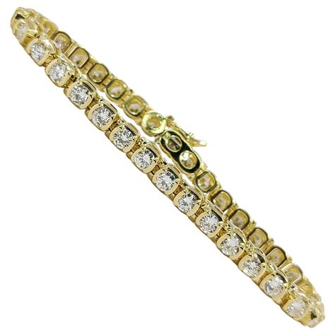 Bracciale Tennis Tiffany And Co Con Diamanti E Rubini In Oro Giallo Su