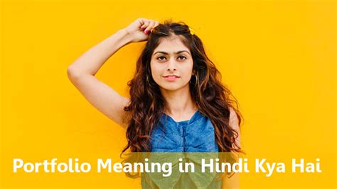 Portfolio Meaning In Hindi Kya Hai