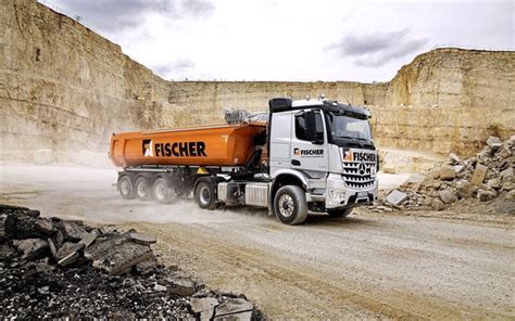 Download wallpapers 2015, trucks, quarry, dump truck, mercedes-benz ...