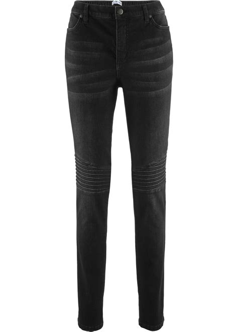 Maite Kelly Stretch Jeans Mit Bikerdetails Von Bonprix Ansehen