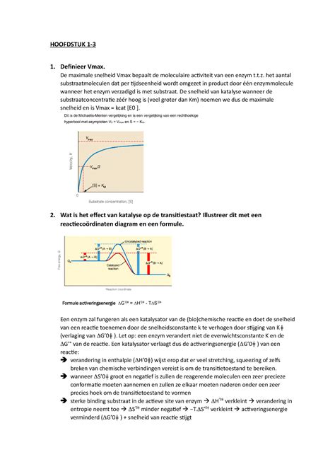 Opgeloste Oefenvragen HOOFDSTUK 1 1 Definieer Vmax De Maximale