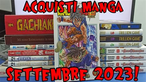 ACQUISTI MANGA DI SETTEMBRE 2023 YouTube