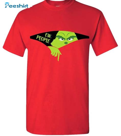 Ew People Grinch Shirt Funny Grinch Christmas Short Sleeve Sweater