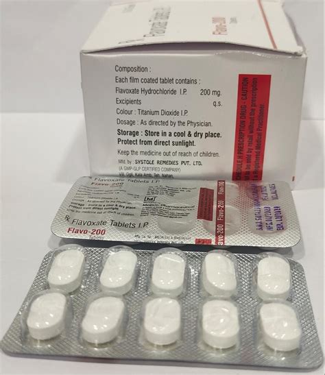 200mg Flavoxate Tablets IP At Rs 1530 Box Flavoxate Tablet In