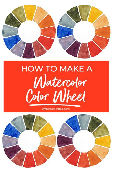 How To Make A Color Watercolor Wheel Watercolor Affair